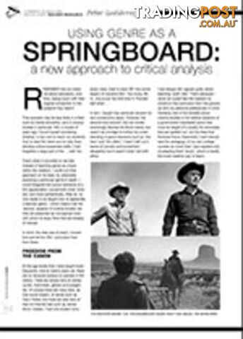 Using Genre as a Springboard: A New Approach to Critical Analysis
