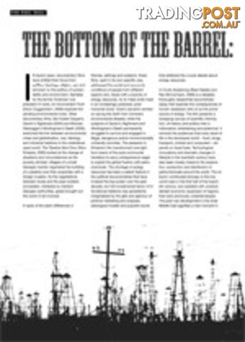 The Bottom of the Barrel: A Crude Awakening