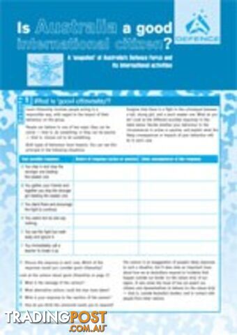 Is Australia a good international citizen?