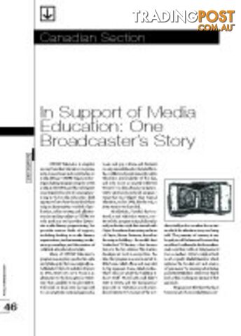 In Support of Media Education: One Broadcaster's Story (Media Education in...