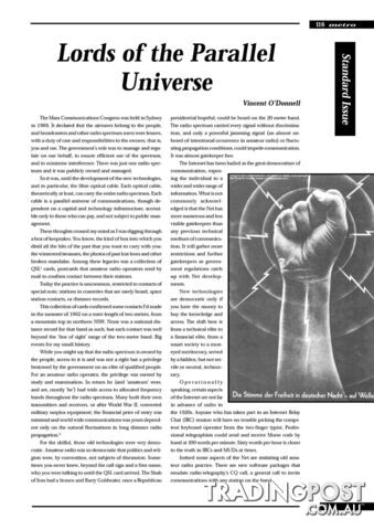 Lords of the Parallel Universe