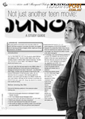 Not Just Another Teen Movie: Juno. A Study Guide