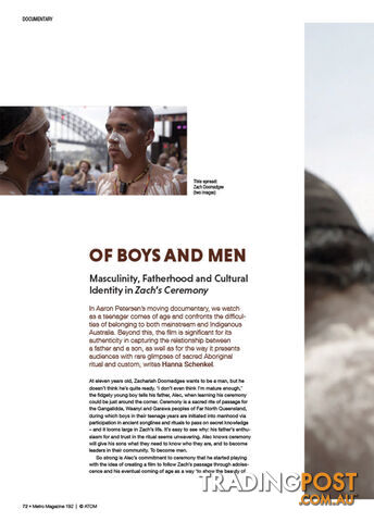 Of Boys and Men: Masculinity, Fatherhood and Cultural Identity in 'Zach's...