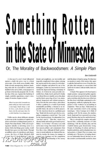 Something Rotten in the State of Minnesota, or, the Morality of Backwoodsmen: 'A...