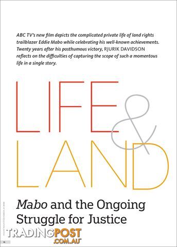 Life and Land: Mabo and the Ongoing Struggle for Justice