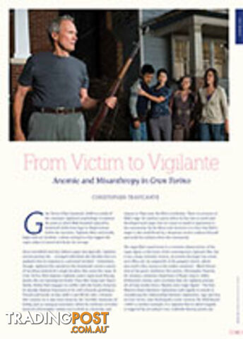 From Victim to Vigilante: Anomie and Misanthropy in Gran Torino