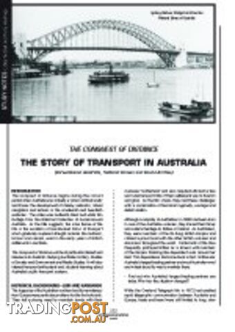 'The Conquest of Distance' - The Story of Transport in Australia (Study Notes)