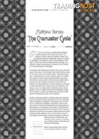 Matthew Barney: The Cremaster Cycle