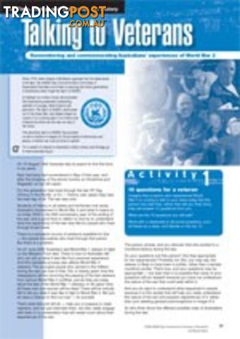 Commemorating the end of World War 2 through talking to veterans