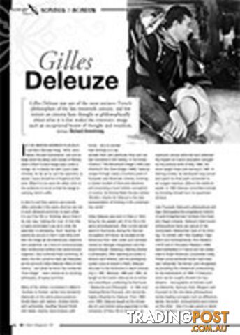 Scribes on Screen: Gilles Deleuze