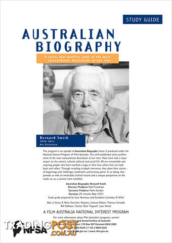 Australian Biography Series - Bernard Smith (Study Guide)