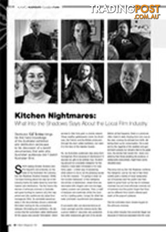 Kitchen Nightmares: What Into the Shadows Says about the Local Film Industry