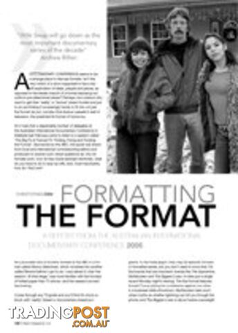 Formatting the Format