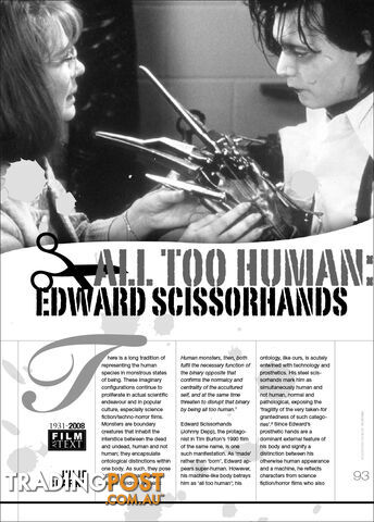 All Too Human: Edward Scissorhands