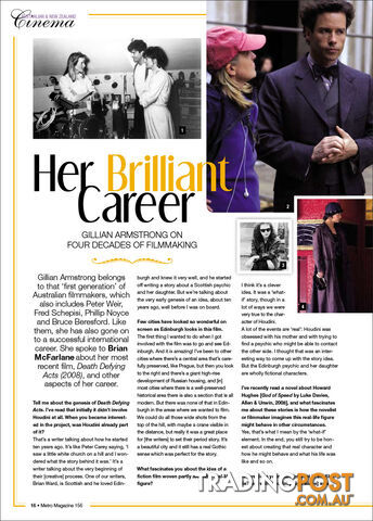 Her Brilliant Career: Gillian Armstrong on Four Decades of Filmmaking