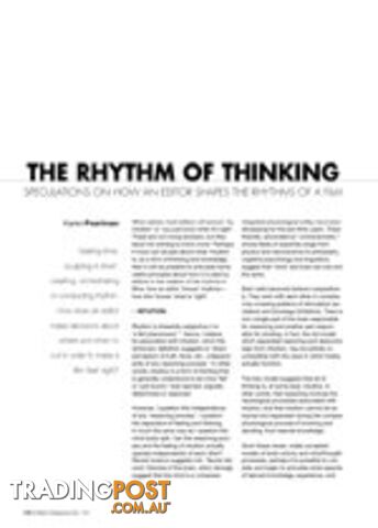 The Rhythm of Thinking