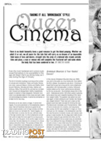 Taking it All Brokeback Style: Queer Cinema