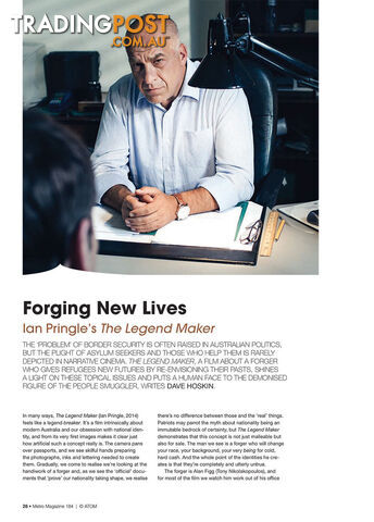Forging New Lives: Ian Pringle's The Legend Maker
