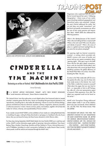 Cinderella and the Time Machine: Reviewing an On-line Art Festival: MAAP...