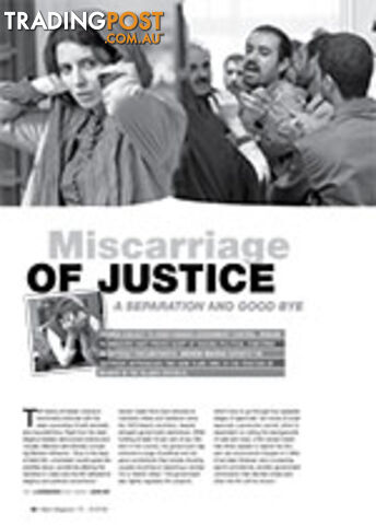 Miscarriage of Justice: A Separation and Good Bye
