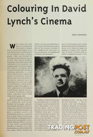 Colouring in David Lynch's Cinema