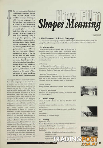 How Film Shapes Meaning
