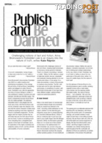 Publish and Be Damned: Forbidden Lie$ and the Search for the Truth