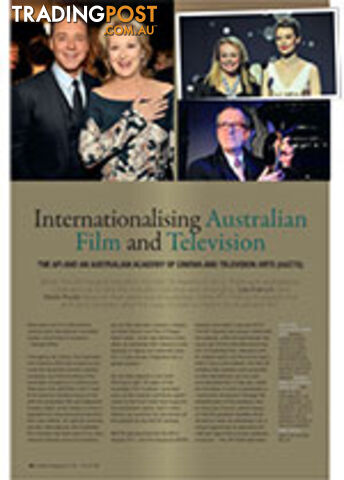 Internationalising Australian Film and Television: The AFI and an Australian Academy of Cinema and Television Arts (AACTA)