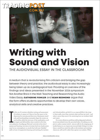 Writing with Sound and Vision: The Audiovisual Essay in the Classroom