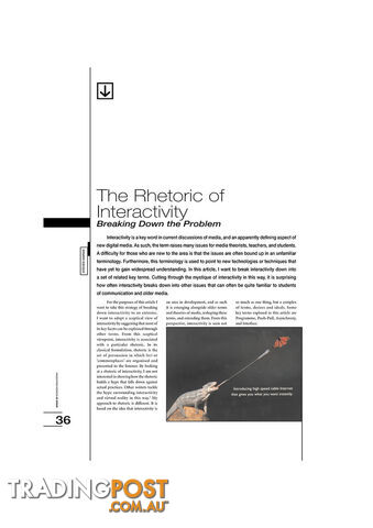 The Rhetoric of Interactivity: Breaking Down the Problem