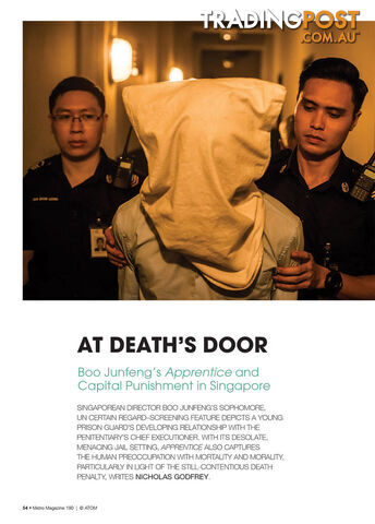 At Death's Door: Boo Junfeng's Apprentice and Capital Punishment in Singapore