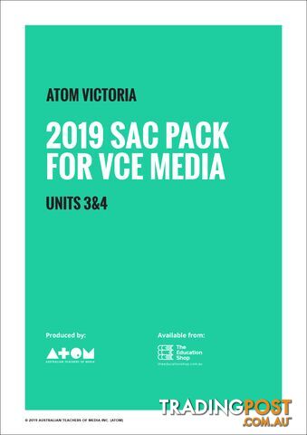 2019  SAC Pack For VCE Media Units 3&4