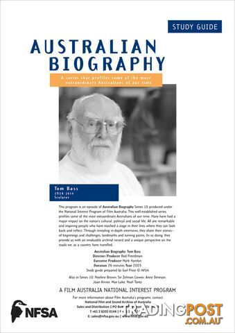 Australian Biography Series - Tom Bass (Study Guide)