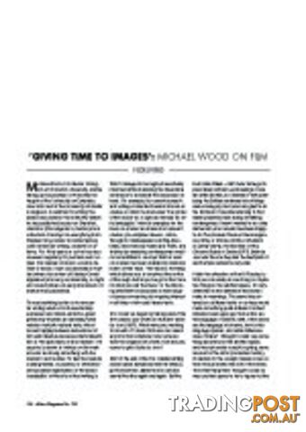 'Giving Time To Images': Michael Wood On Film