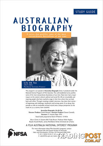 Australian Biography Series - Lily Ah-Toy (Study Guide)
