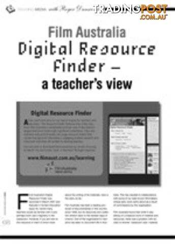 Film Australia Digital Resource Finder: A Teacher's View