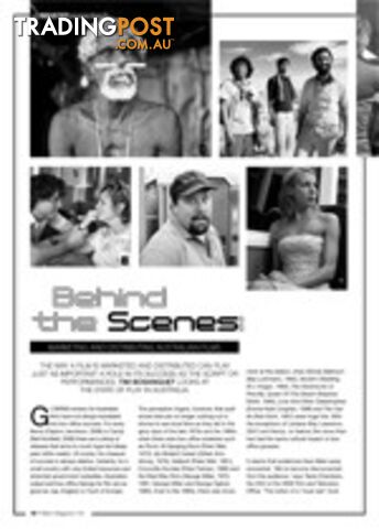 Behind the Scenes: Marketing and Distributing Australian Films