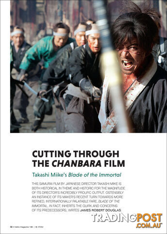 Cutting Through the 'Chanbara' Film: Takashi Miike's 'Blade of the Immortal'