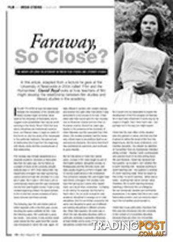 Faraway, So Close? The Under-explored Relationship between Film Studies and...
