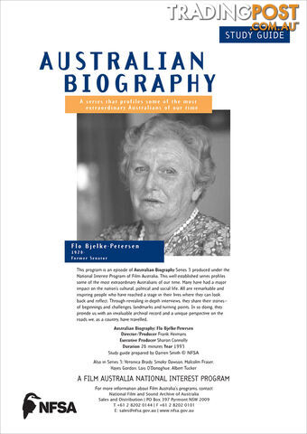 Australian Biography Series - Flo Bjelke-Petersen (Study Guide)