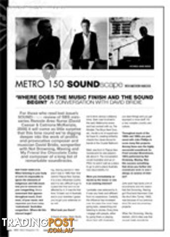 SoundScape: Where Does the Music Finish and the Sound Begin? A Conversation With...
