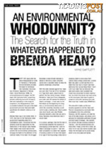 An Environmental Whodunnit?: The Search for the Truth in Whatever Happened to...
