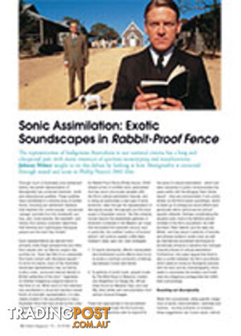 Sonic Assimilation: Exotic Soundscapes in Rabbit-Proof Fence