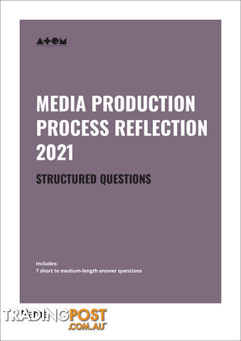 2021  Media Production Process Reflection Structured Questions SAC for VCE Media Units 3&4