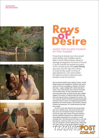 Rays of Desire: Queer Time in Katie Found's 'My First Summer'