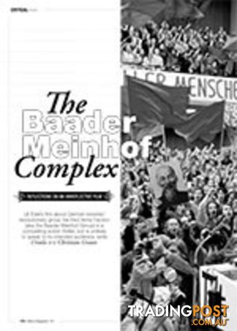 The Baader Meinhof Complex: Reflections on an Unreflective Film