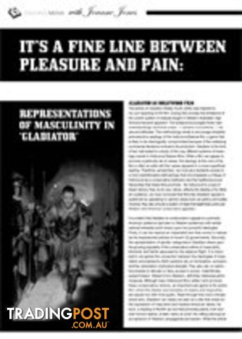 It's a Fine Line Between Pleasure and Pain: Representations of Masculinity in...