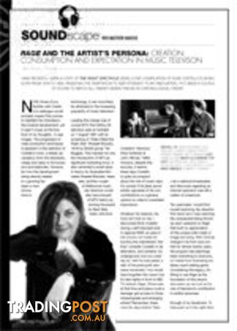 Rage and the Artist's Persona: Creation, Consumption and Expectation in Music...