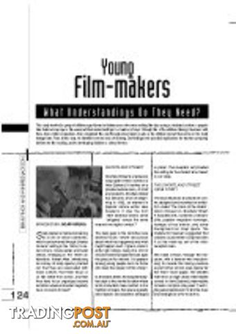 Young Film-Makers: What Understandings Do They Need?