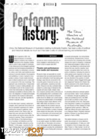 Performing History: The Circa Theatre at The National Museum of Australia